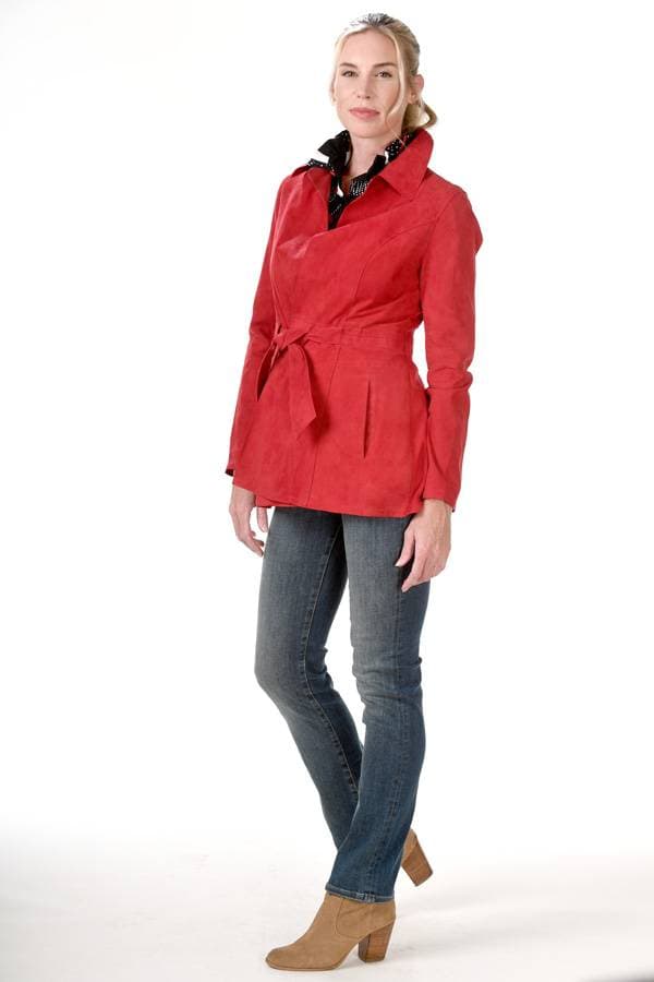 Red Reversible Suede Jacket