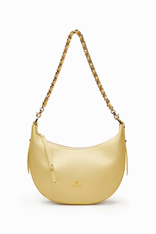 Yellow Italian Small Leather Hobo - $295.00 - View 1 of 4
