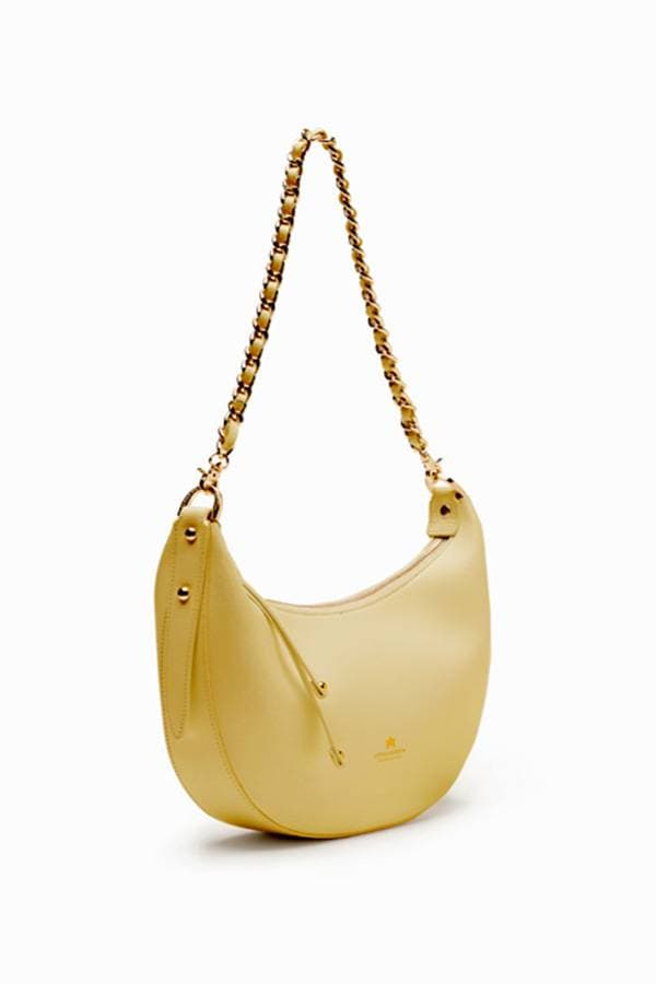 Yellow Italian Small Leather Hobo - $295.00 - View 2 of 4