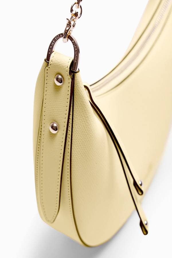 Yellow Italian Small Leather Hobo - $295.00 - View 3 of 4