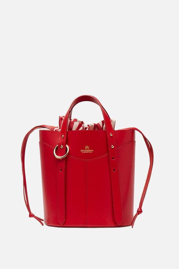 Italian Leather Bucket Purse -  - View 1 of 4