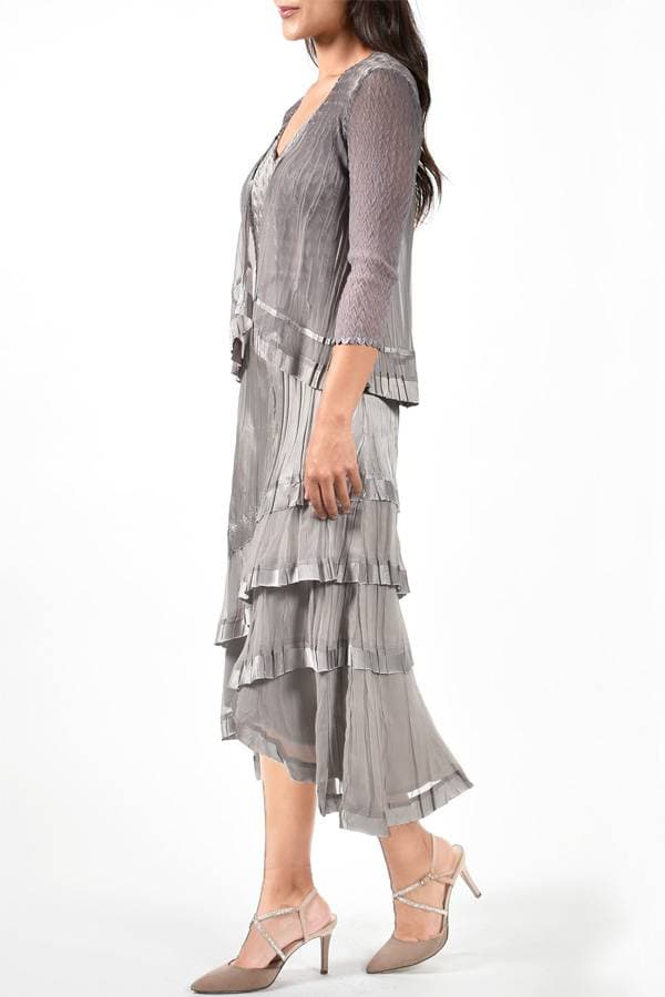 2pc Ensemble Sateen Dress with Jacket -  - View 5 of 8