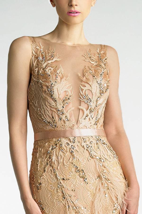 Hollywood Glamour Gown – Gold Yellow - $1,185.00 - View 3 of 5
