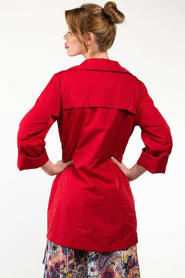 Red Raincoat Zip New Crinkle - $245.00 - View 2 of 4