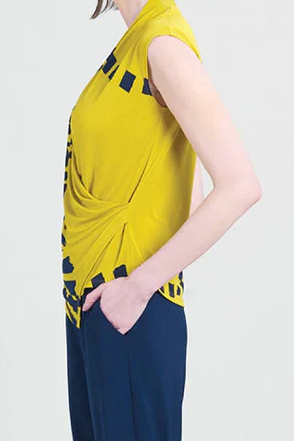 Yellow Track Print Jersey Top | Women's - $148.00 - View 4 of 4