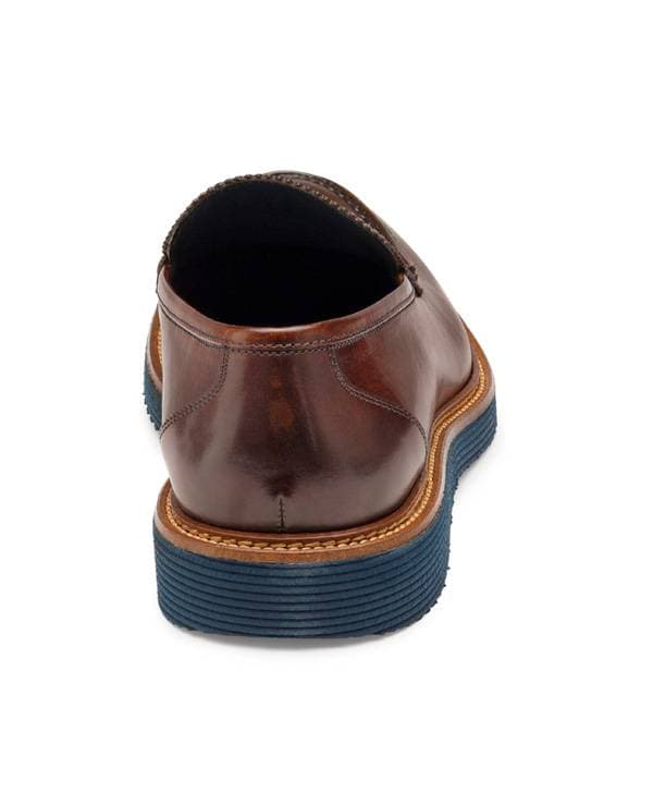 Slip-On Shoes with Navy Rubber Sole