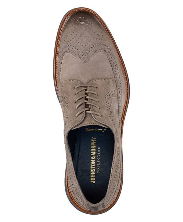 Suede Wingtip Laceup Italy