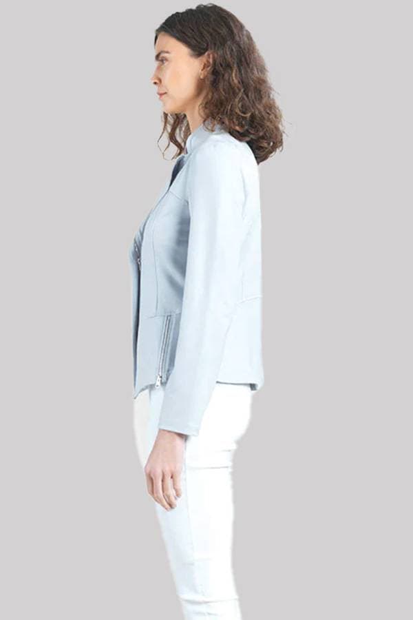 “LIQUID LEATHER” MOTO JACKET -  - View 3 of 5