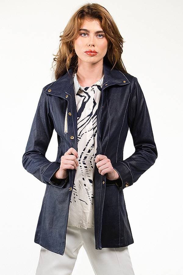 Textured Long Jacket - 38500 - Alternative view 2