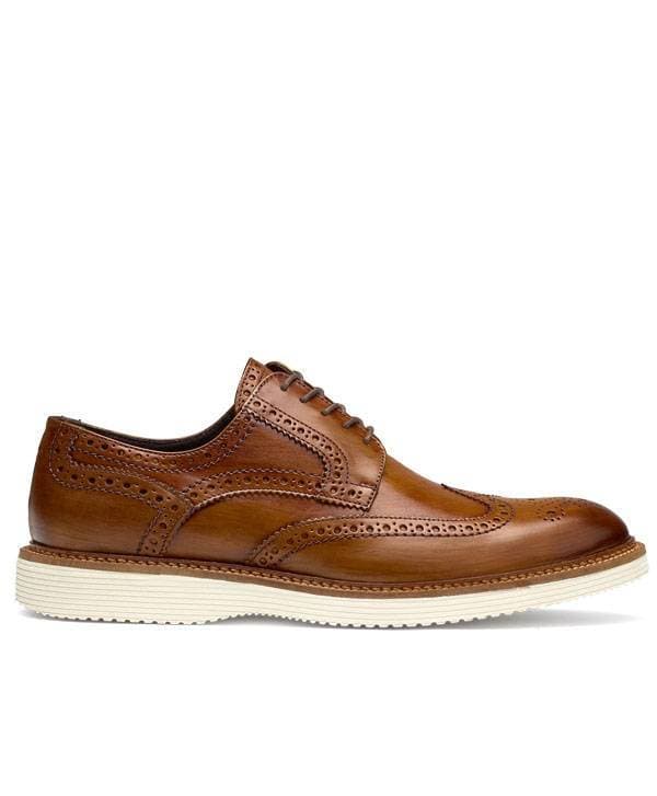 Trask Italian Wingtip Sport Shoe Vintage Finished in Cognac Brown. | Men's - $295.00 - View 3 of 5