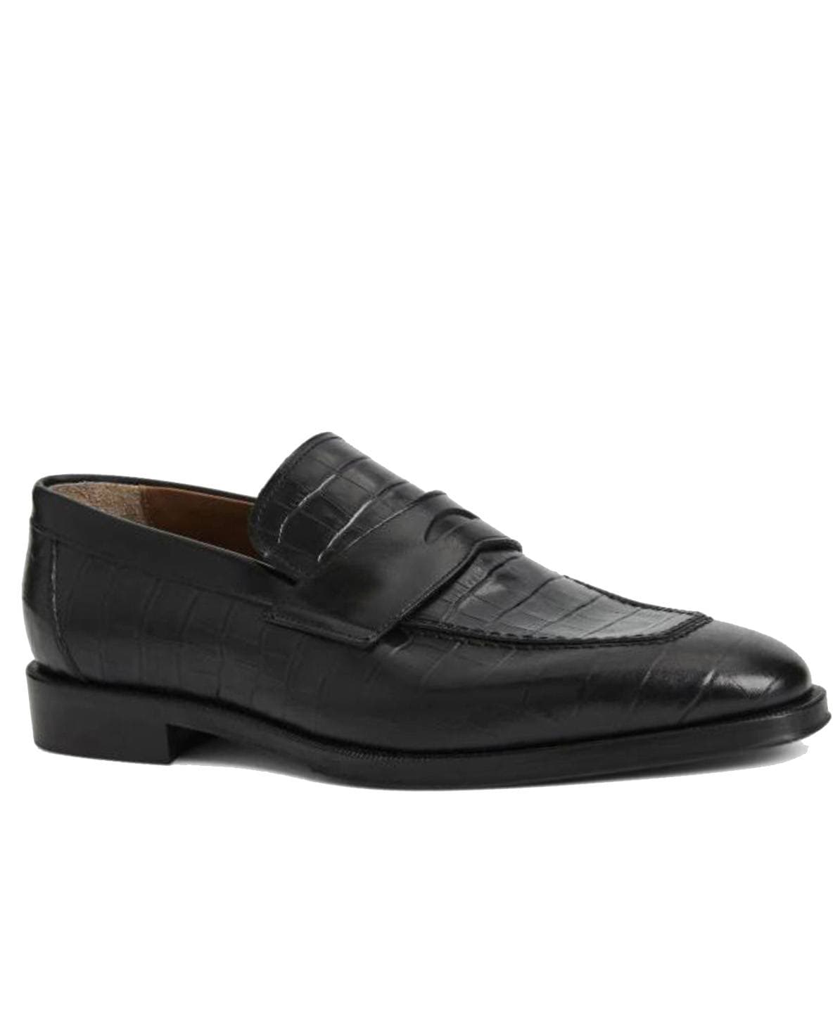 Penny Loafer- Black Croc - 39500 - Main product view