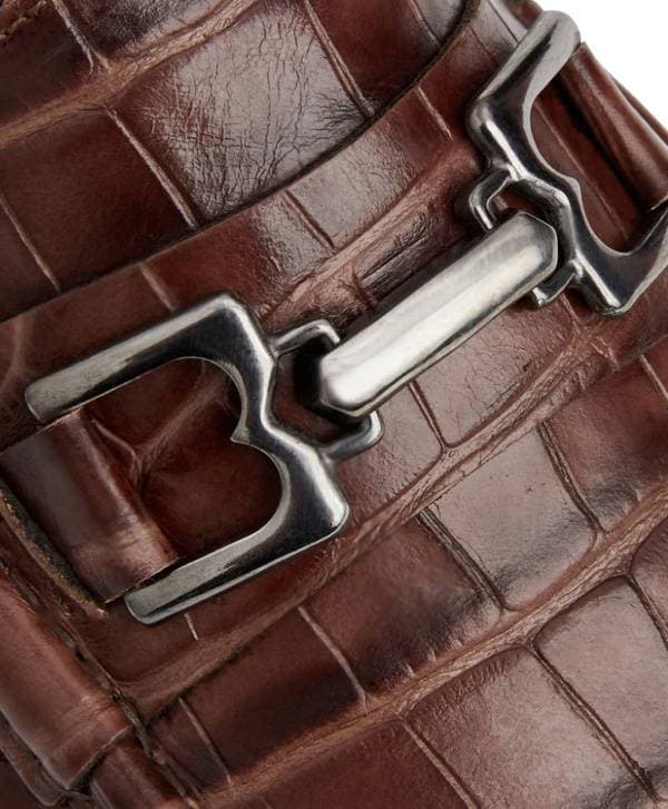 Classic Moccasin Brown Croc | Men's - $465.00 - View 4 of 7