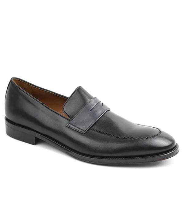 Burnished Penny Loafer – Black/Dark Grey - 44500 - Main product view