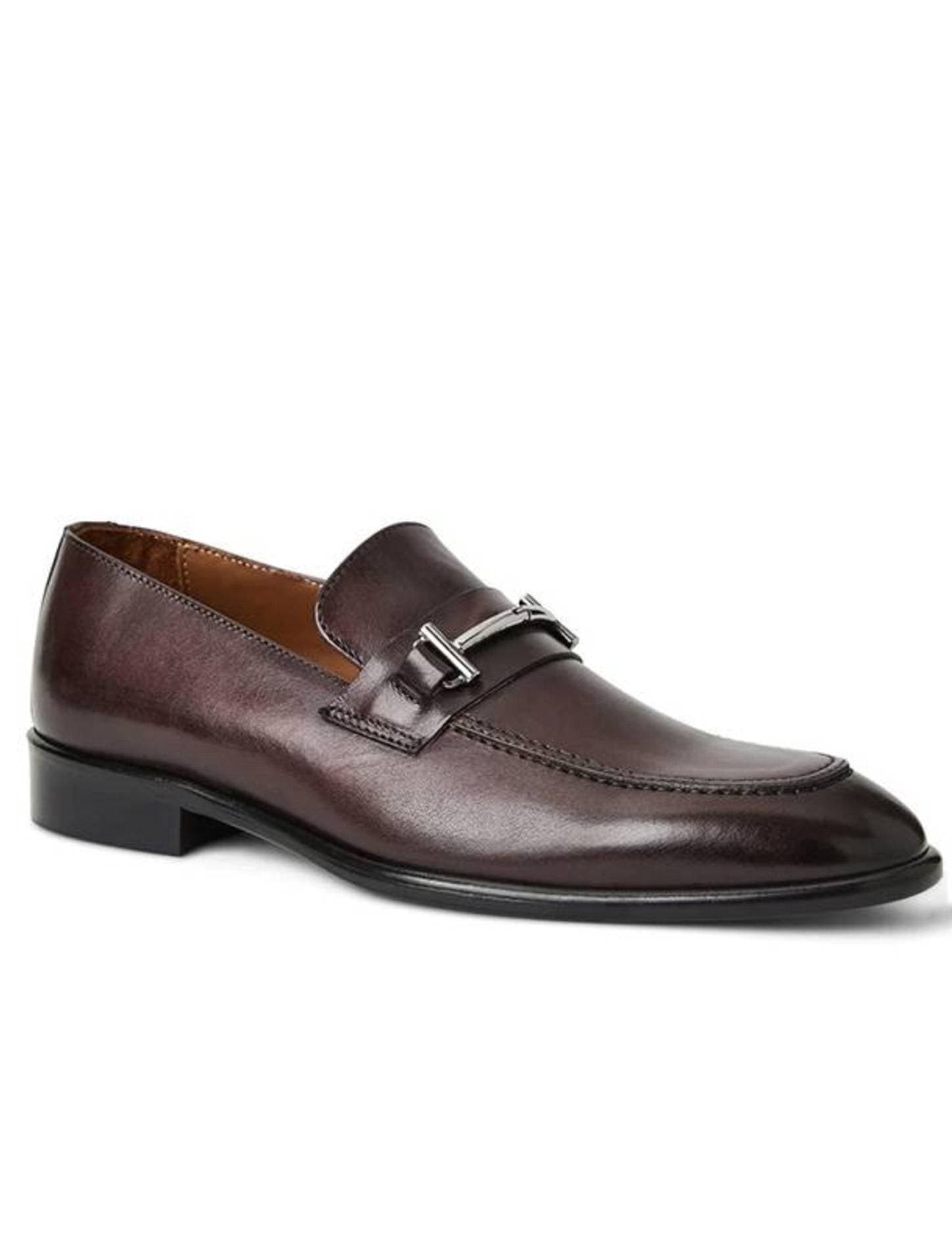 Classic Loafer In Bordeaux Leather - 45000 - Main product view