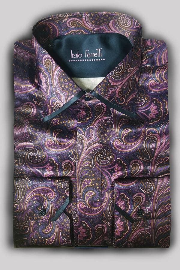 Italo Ferretti – Pure Silk Paisley Shirt - 118500 - Main product view