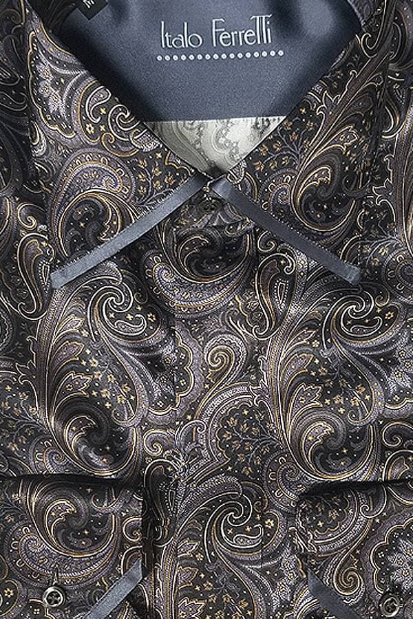 Italo Ferretti – Pure Silk Paisley Shirt - 118500 - Alternative view 2