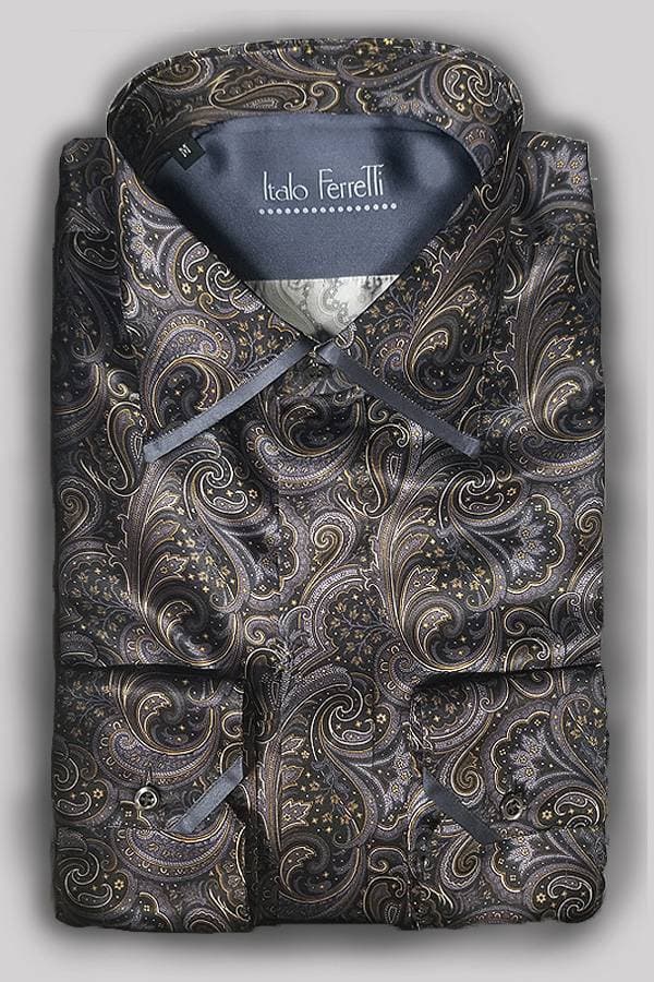 Italo Ferretti – Pure Silk Paisley Shirt - 118500 - Main product view