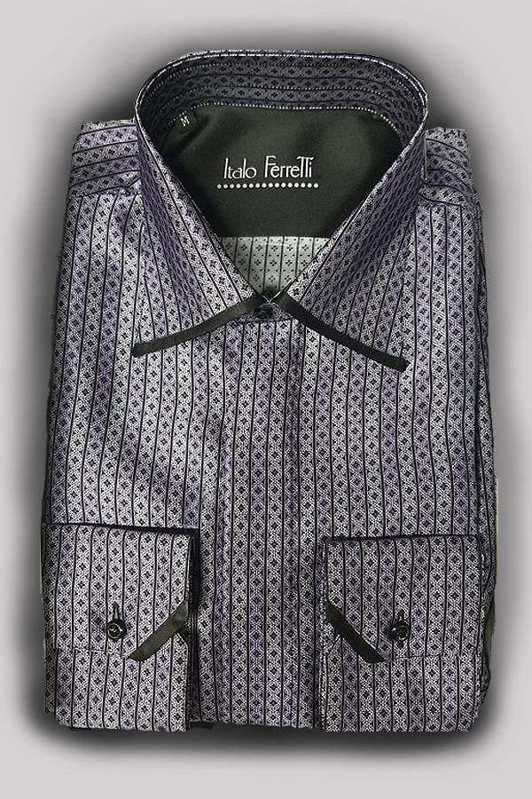 Italo Ferretti – Pure Silk Striped Shirt - 118500 - Main product view