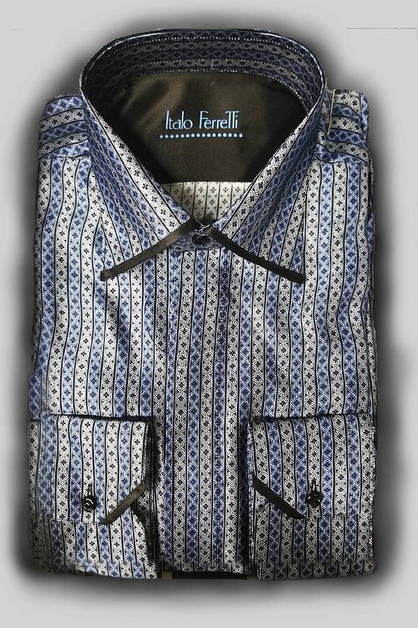 Italo Ferretti – Pure Silk Striped Shirt - 118500 - Main product view