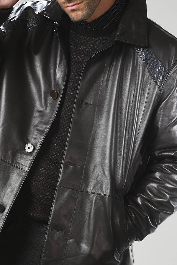 Torras Reversible Leather & Cashmere Coat