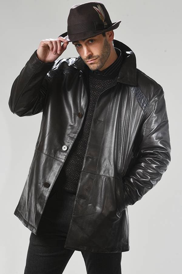 Torras Reversible Leather & Cashmere Coat