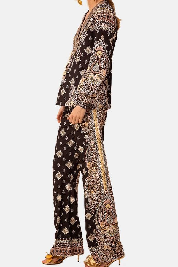 Jersey Medallion Print Top