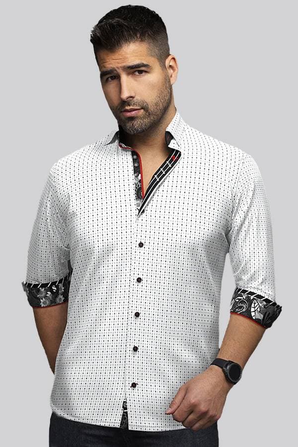 Sport/Dress Shirt Pinot Stripe