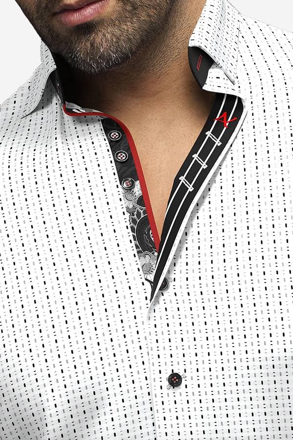 Sport/Dress Shirt Pinot Stripe