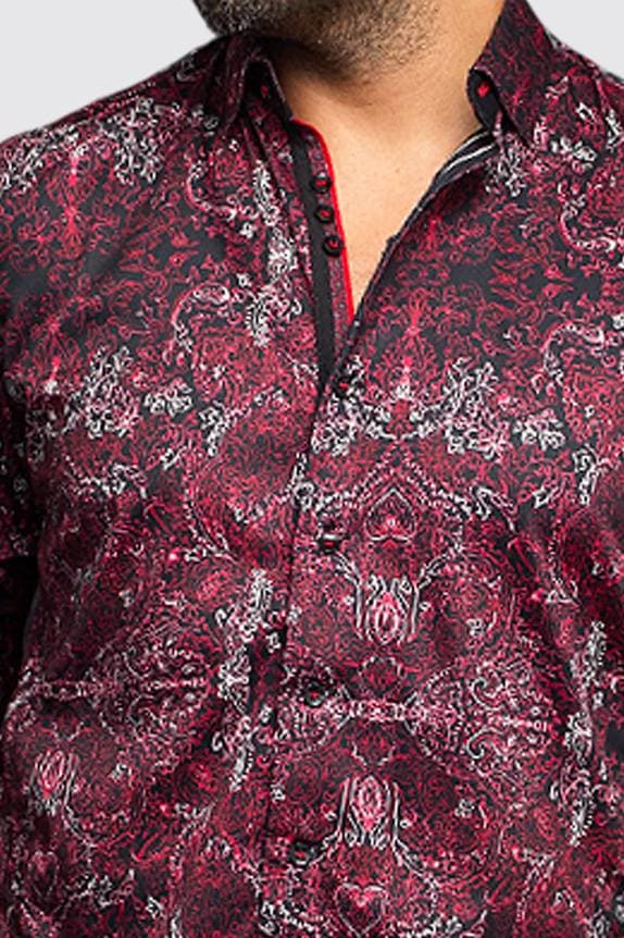 Paisley Print Satin Shirt