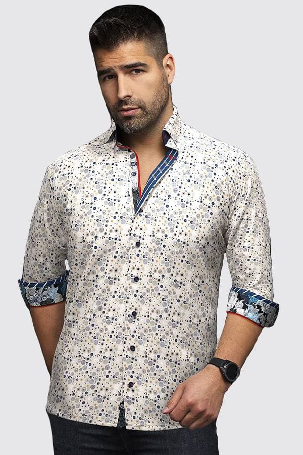 Satin Stretch Printed Shirt