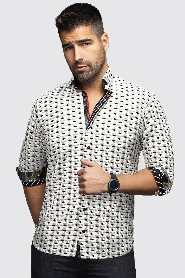 Sport Shirt Dimond Cube Stretch