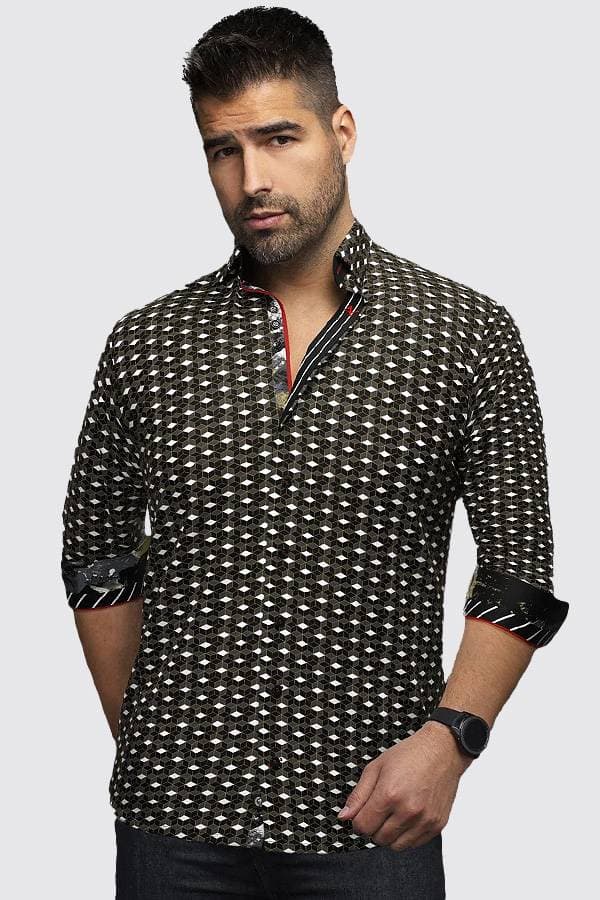 Sport Shirt Dimond Cube Stretch