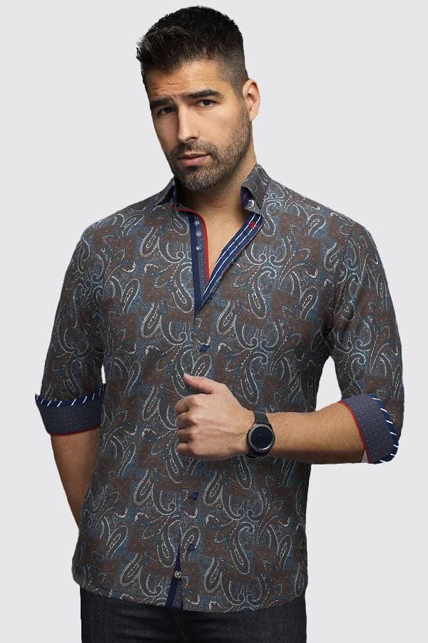Sport Shirt Stretch Paisley
