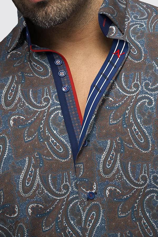 Sport Shirt Stretch Paisley