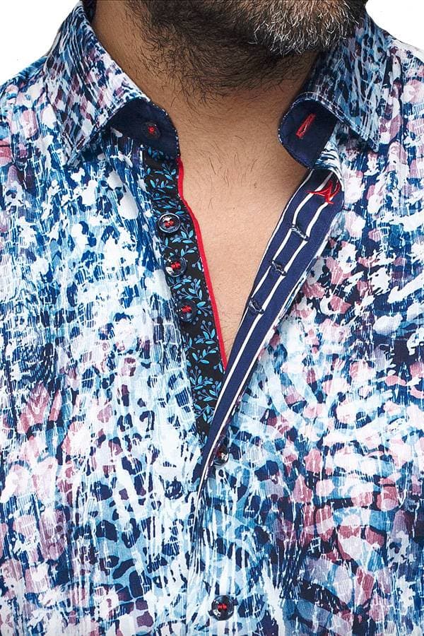 Sport Shirt Stretch Satin Print