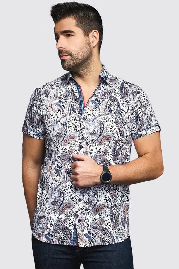 Satin Cotton Paisley Shirt