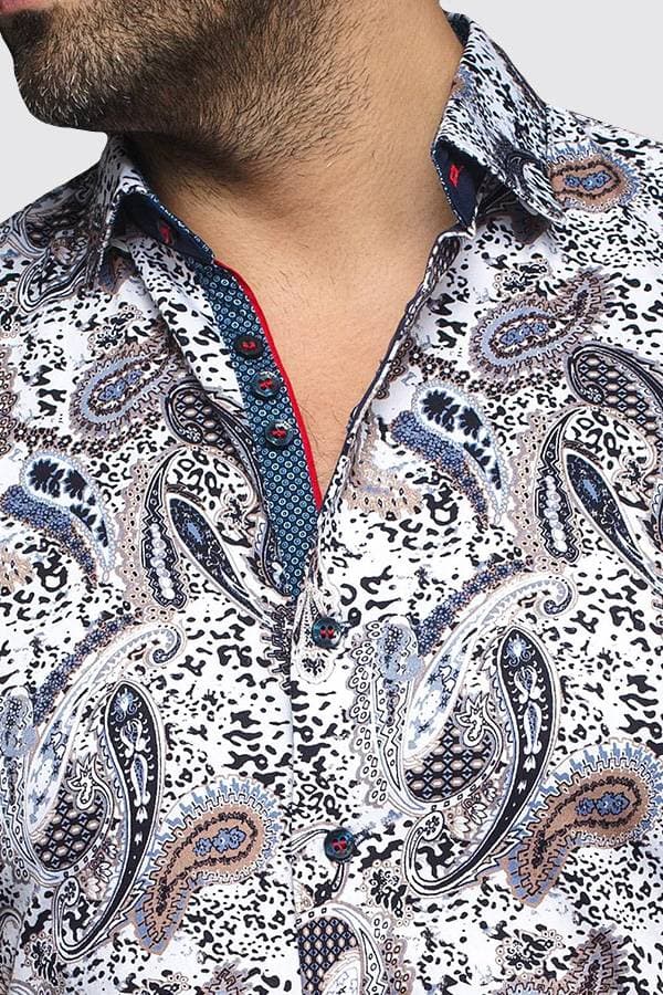 Satin Cotton Paisley Shirt