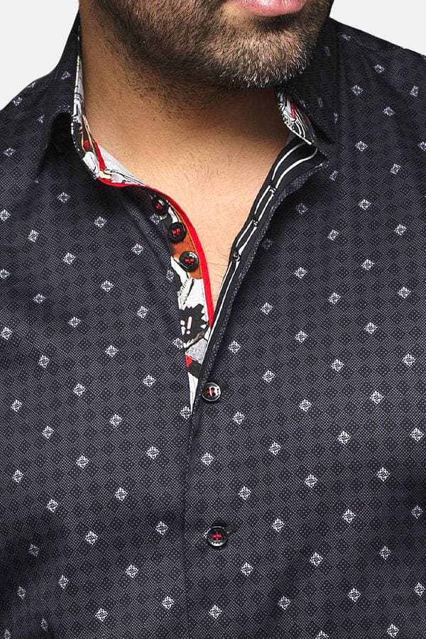 Shirt Stretch Diamond Print
