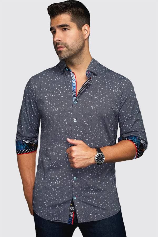 Shirt 100% Cotton Knit Pin Dot