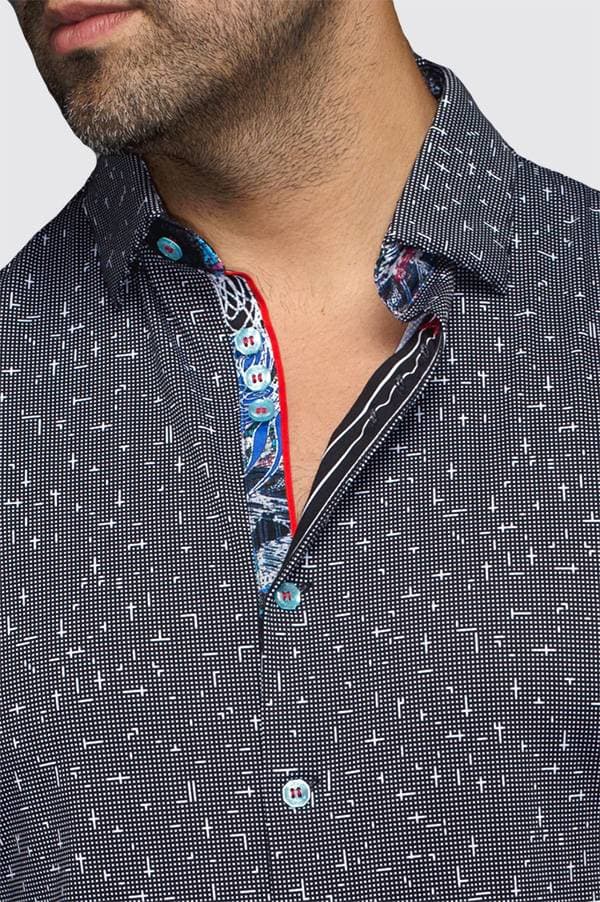Shirt 100% Cotton Knit Pin Dot