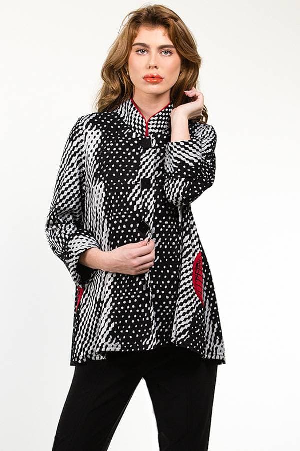 Textured Knit Shirt Jacket