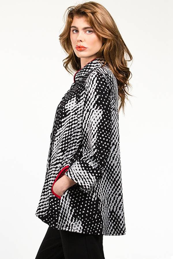 Textured Knit Shirt Jacket