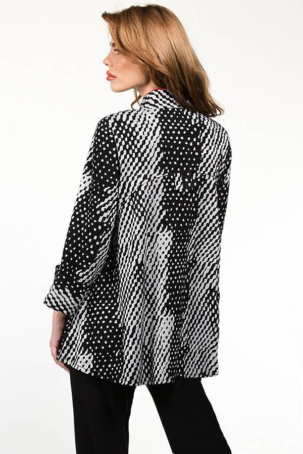 Textured Knit Shirt Jacket