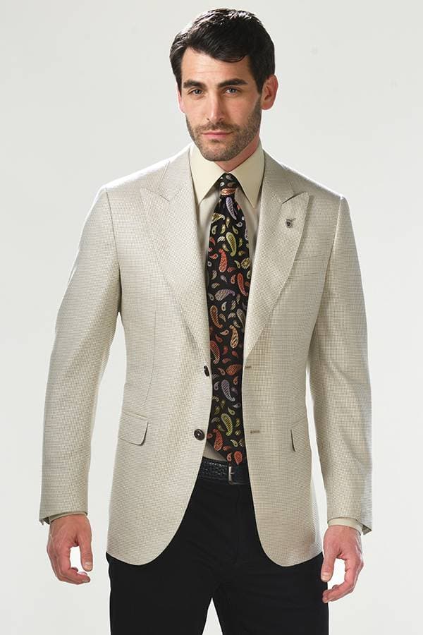 Ravazzolo Jacket – 54% Silk 46% Wool Houndstooth - 396500 - Main product view