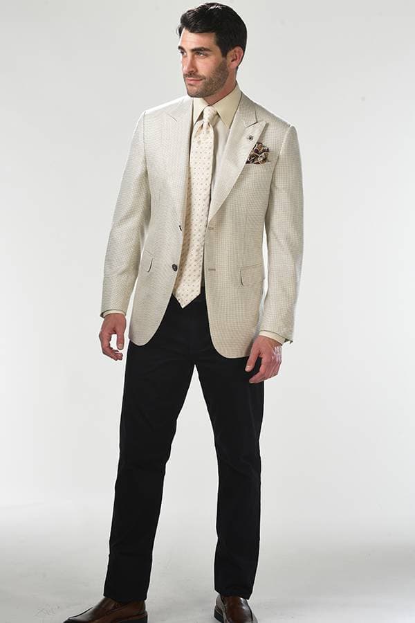 Ravazzolo Jacket – 54% Silk 46% Wool Houndstooth - 396500 - Alternative view 2