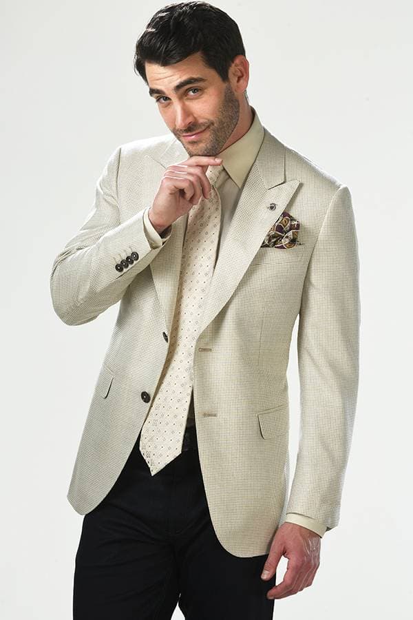 Ravazzolo Jacket - 54% Silk 46% Wool Houndstooth