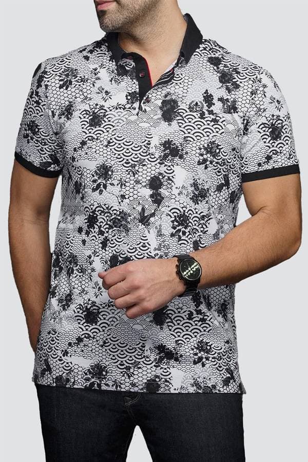 Shirt Knit Print Polo