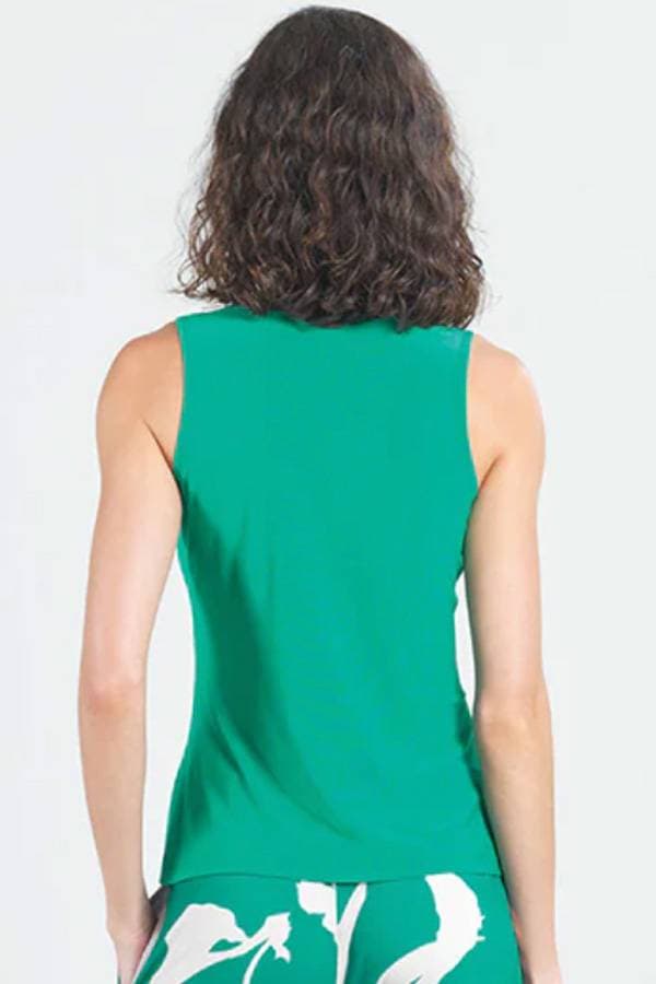 Green Jersey Top S/L Tie Front | Women's - $145.00 - View 3 of 4