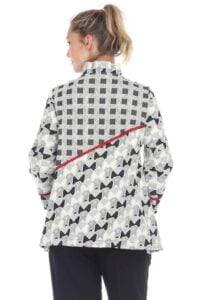 Black White Quilted Shacket -  - View 5 of 5