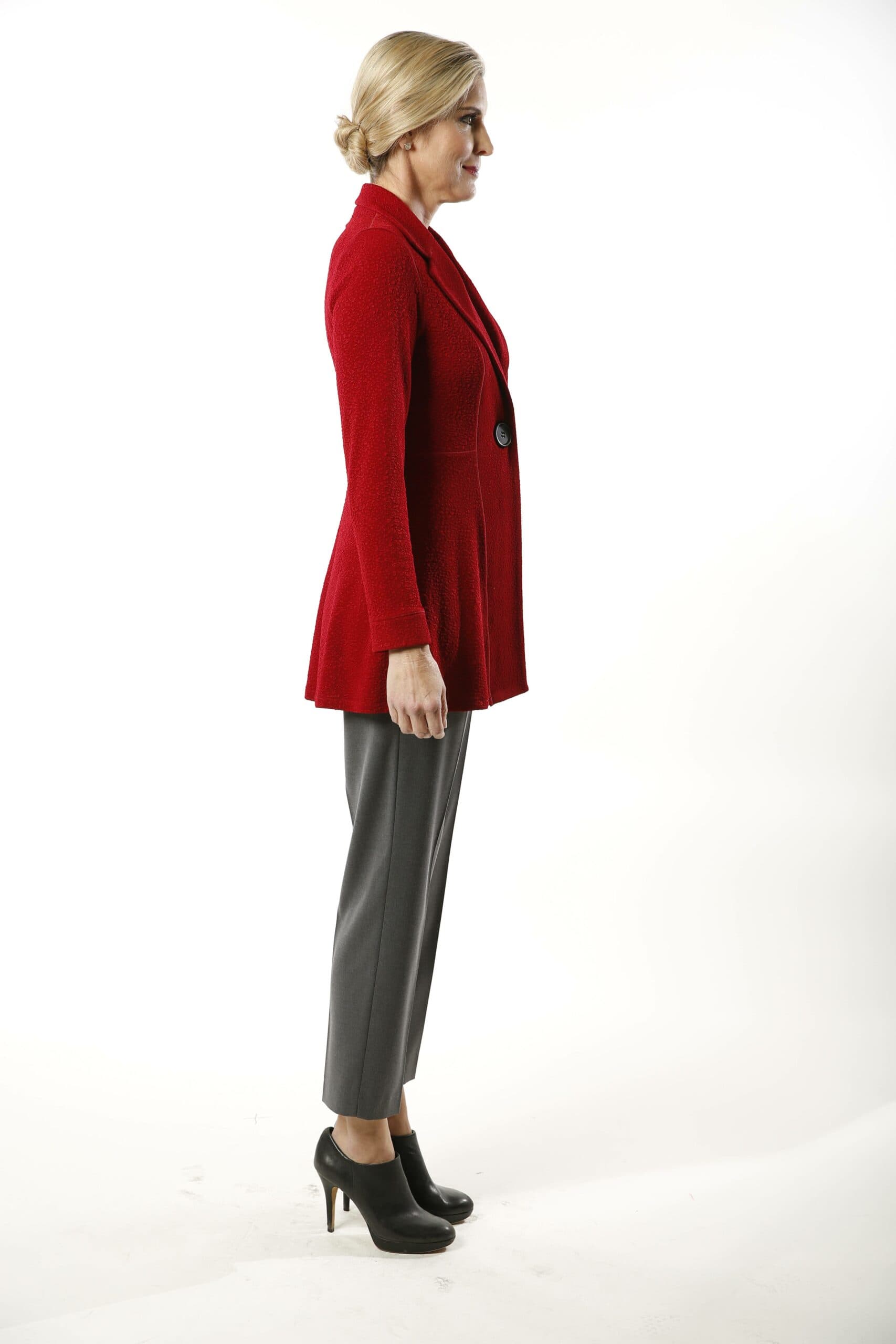 Red Jersey Pebble Jacket | Women's - $295.00 - View 4 of 4